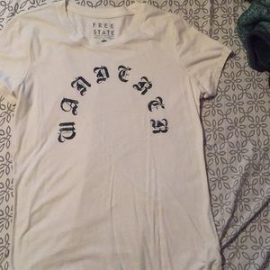 White T-shirt from Aeropostale and is free state